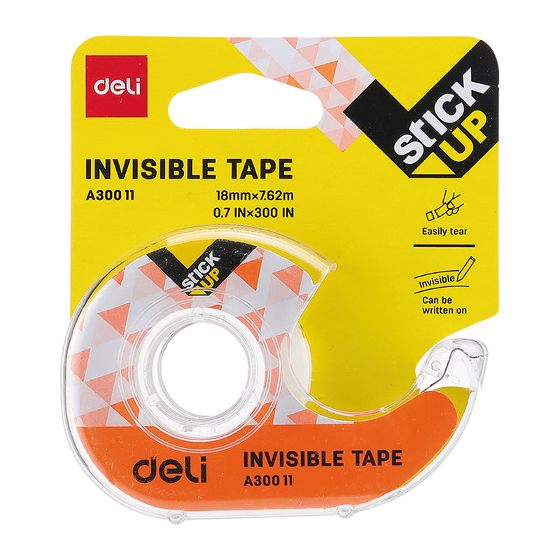 DISPENSER BANDA ADEZIVA INVISIBLE 18MM*7.62M DELI DISPENSER BANDA ADEZIVA INVISIBLE 18MM*7.62M DELI